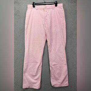 Vineyard Vines ~ Mens 34 x 32 Pink Khaki Chino Straight Leg Flat Front Stretch